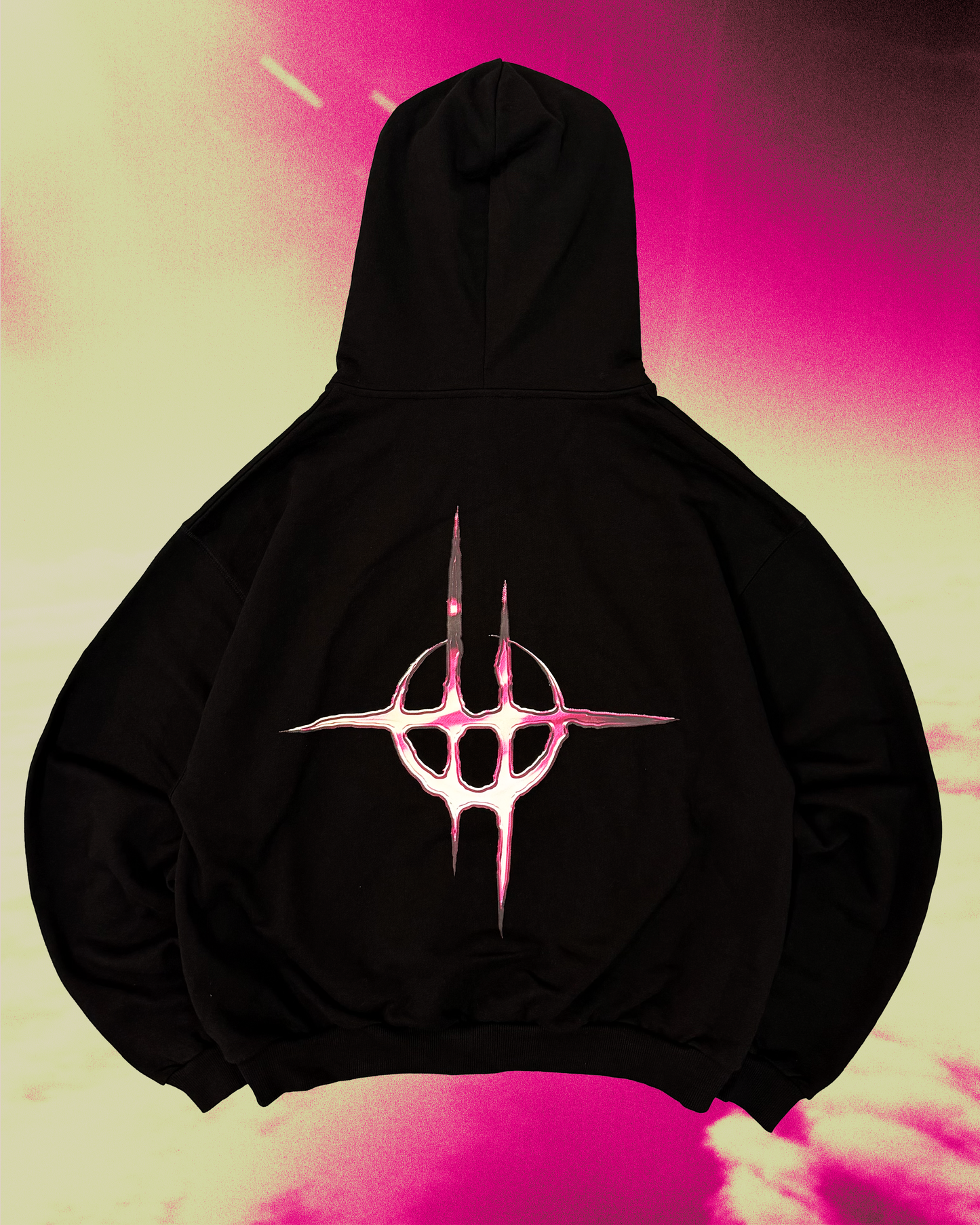 HOODIE (BLACK) SHOOTING STAR