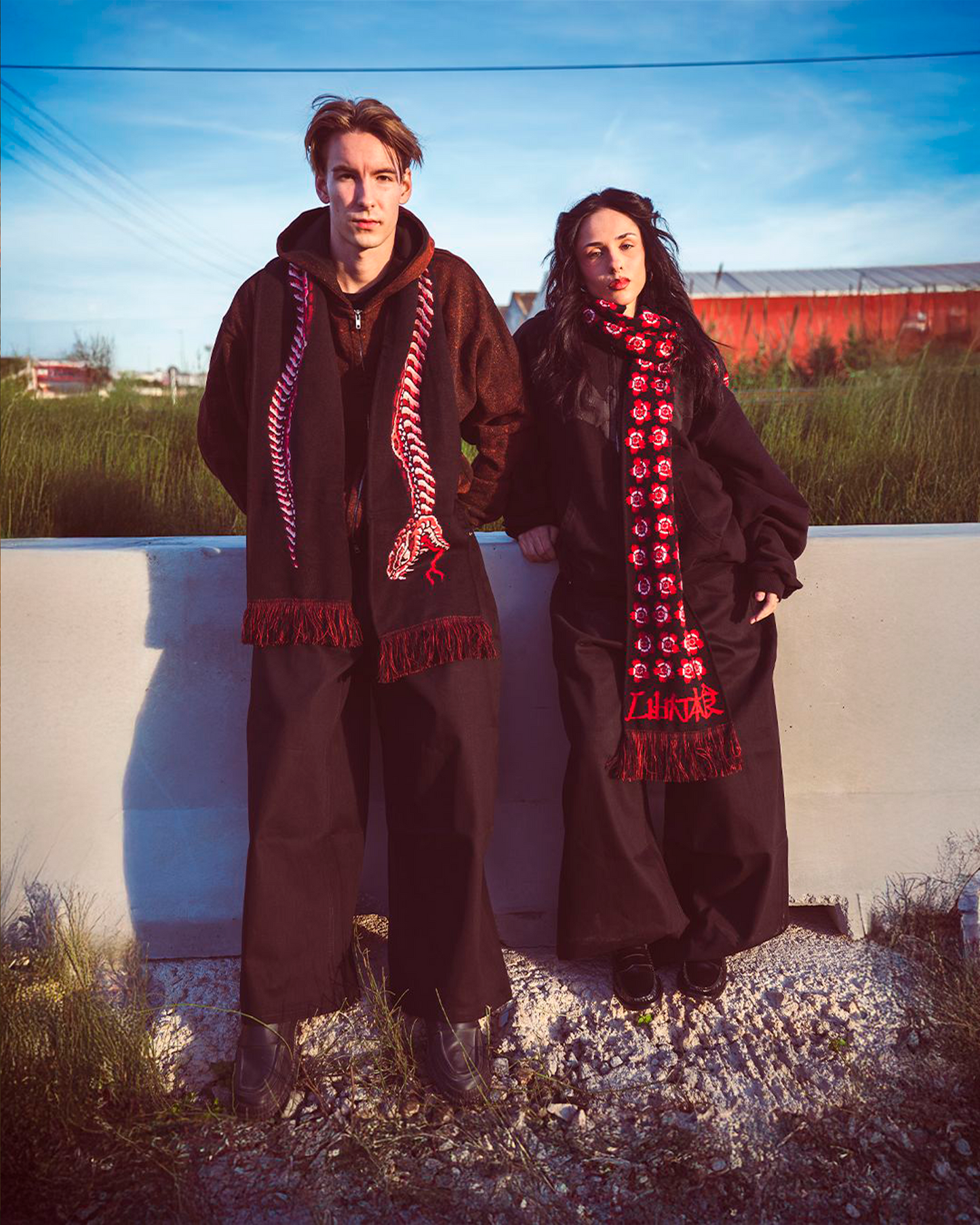 2- BLOSSOM SNAKE SCARF