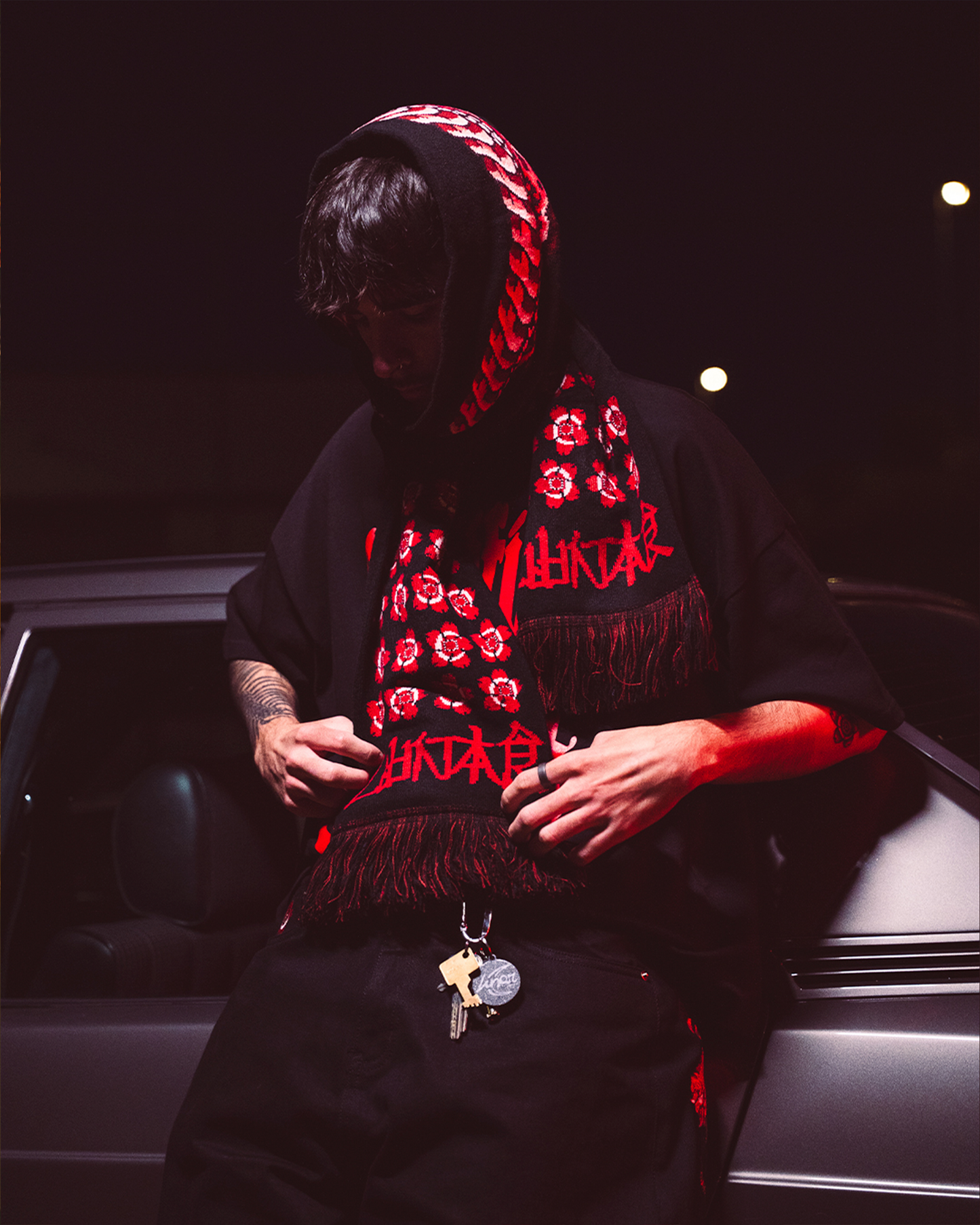 2- BLOSSOM SNAKE SCARF